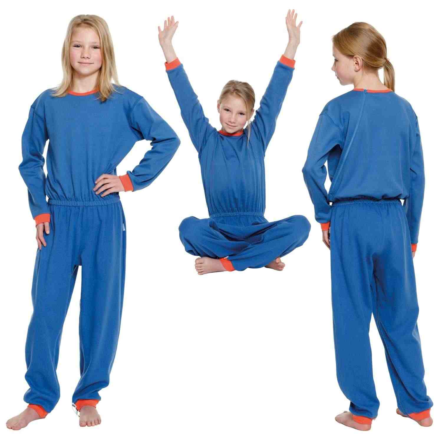 Suprima 4713 059, Pflegeoverall für Kinder 100% BW, Rücken-RV, Bein-RV - Gr. 122/128 - 158/164